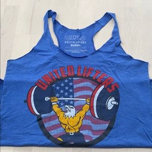 United Lifters Blue America Eagle Tank Top Shirt M